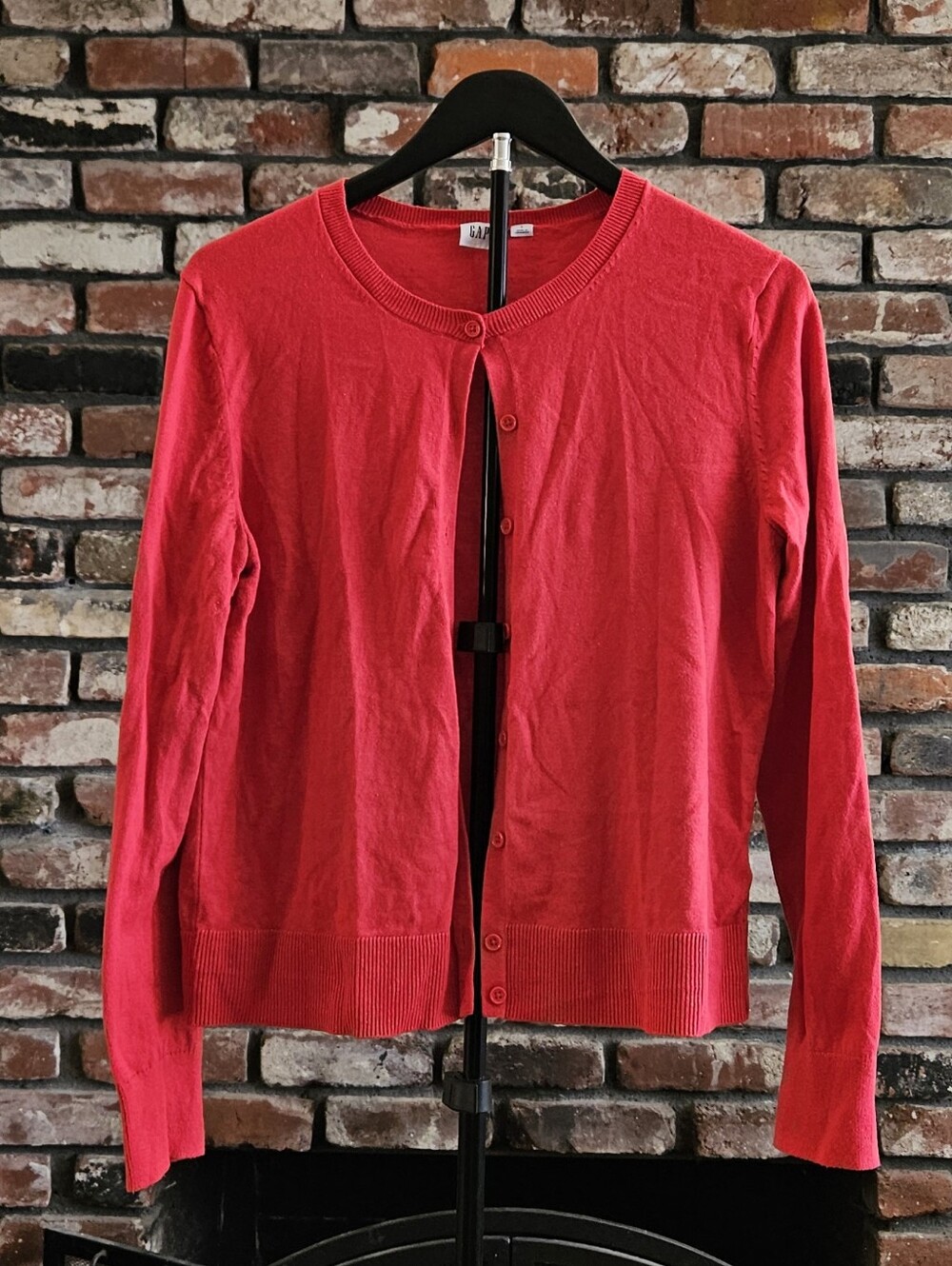 Gap Women's Red Button-Up Cardigan Sweater